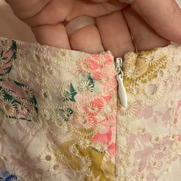 Adelyn Rae Pink Floral Eyelet Dress 33934 - Picture 9 of 15